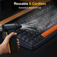Thumbnail for Handheld air duster for controlled dry-dust cleanup