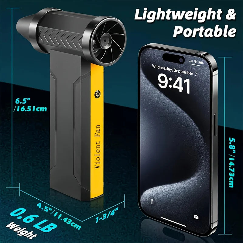 USB-C rechargeable air duster detail