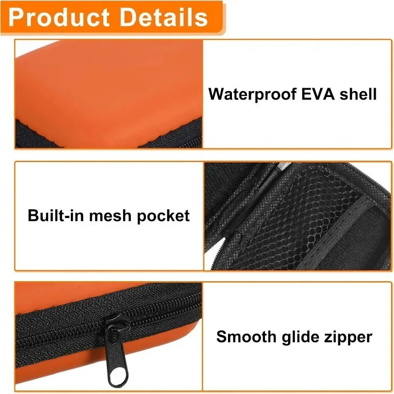 Blue electronics accessory organizer