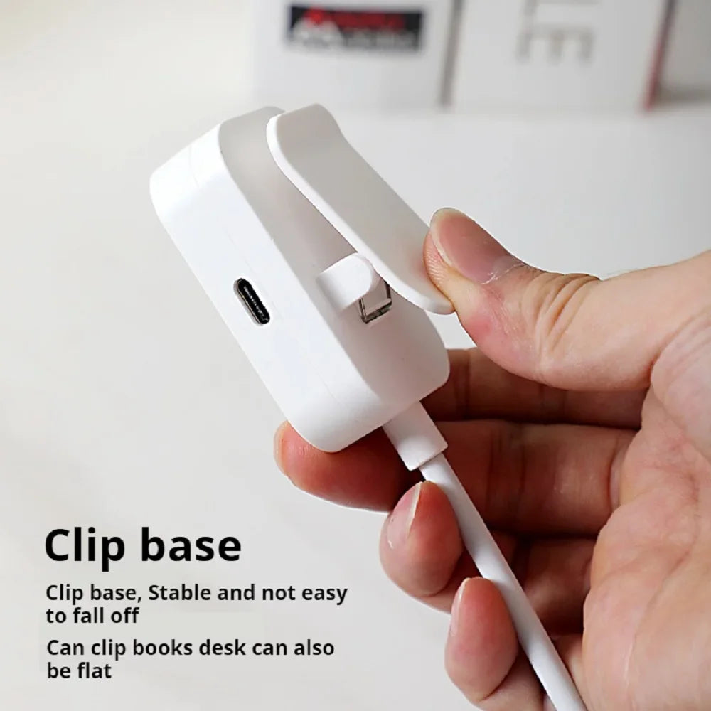Rechargeable book light – brightness control detail