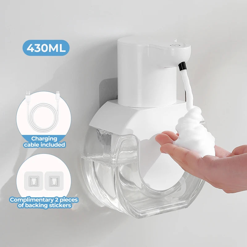 P10 White automatic foam soap dispenser