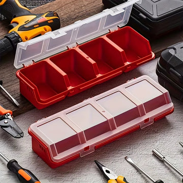 Multi-compartment small parts organizer box