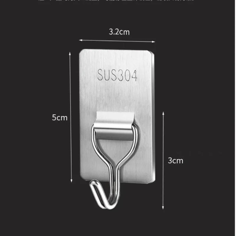 Compact self-adhesive wall hook