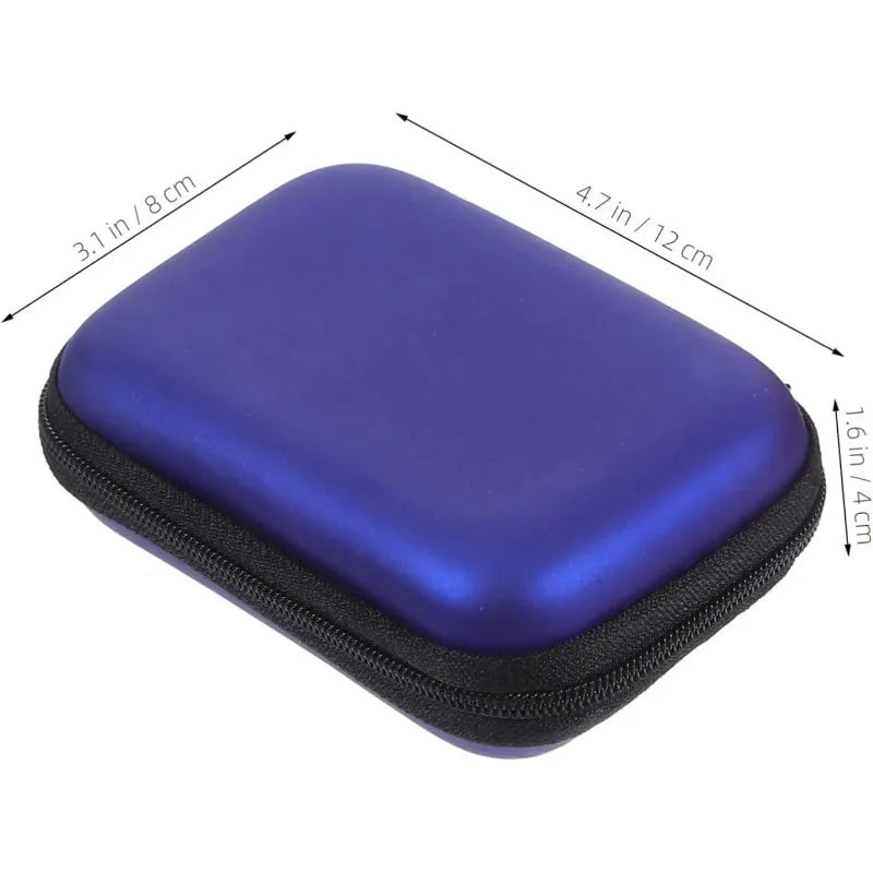 Small charging accessories arranged in travel case