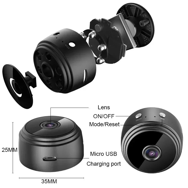 A9 WiFi Mini HD Security Camera and Voice Recorder - InspiredGrabs.com