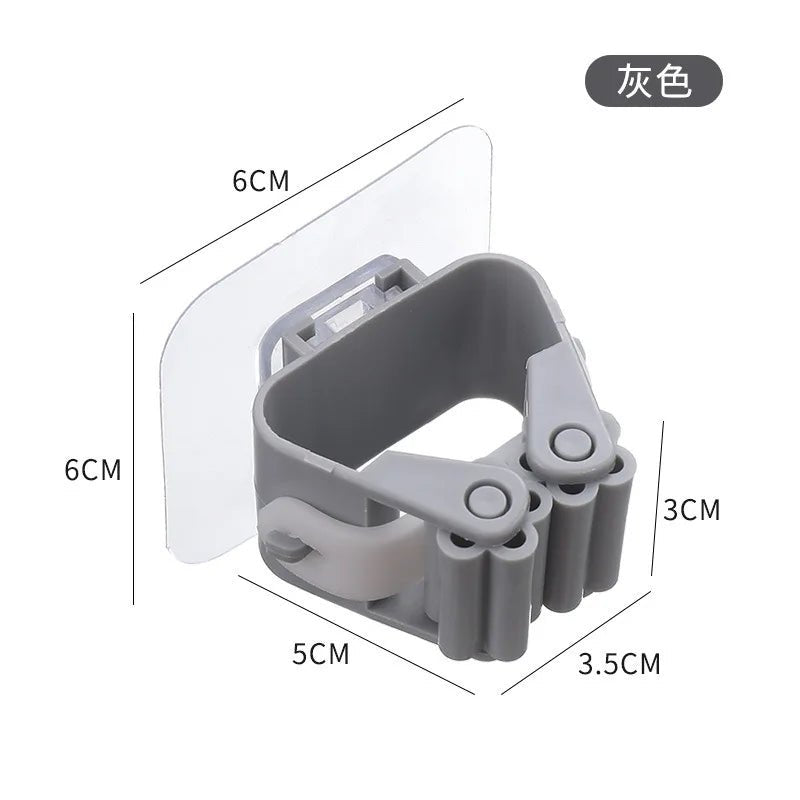 Adhesive Mop & Broom Holder – 1, 2 or 3 Pack - InspiredGrabs.com