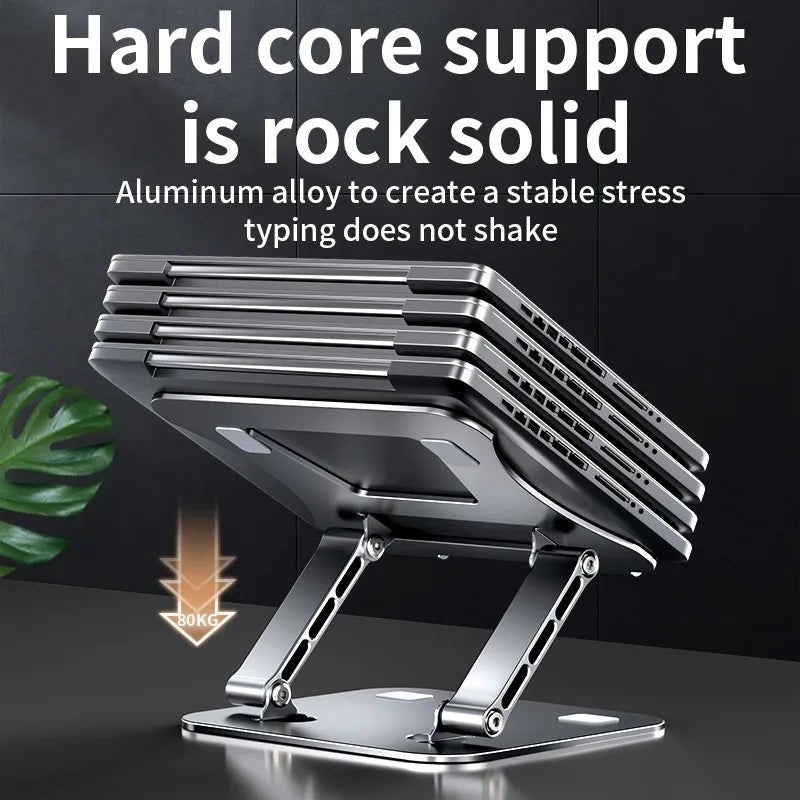 Adjustable Aluminum Laptop & Tablet Stand - InspiredGrabs.com