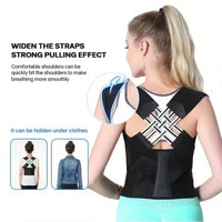 Thumbnail for Adjustable Back Brace for Posture Support - InspiredGrabs.com