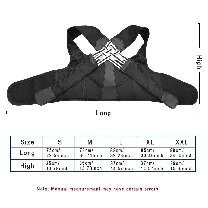 Adjustable Back Brace for Posture Support - InspiredGrabs.com