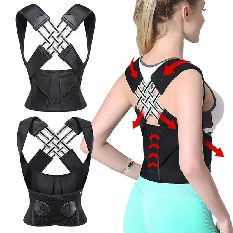 Adjustable Back Brace for Posture Support - InspiredGrabs.com