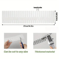 Thumbnail for Adjustable Plastic Space separation tool Desk and Drawer Organizer Dividers PP Material Storage System for Office Dorm Home - InspiredGrabs.com