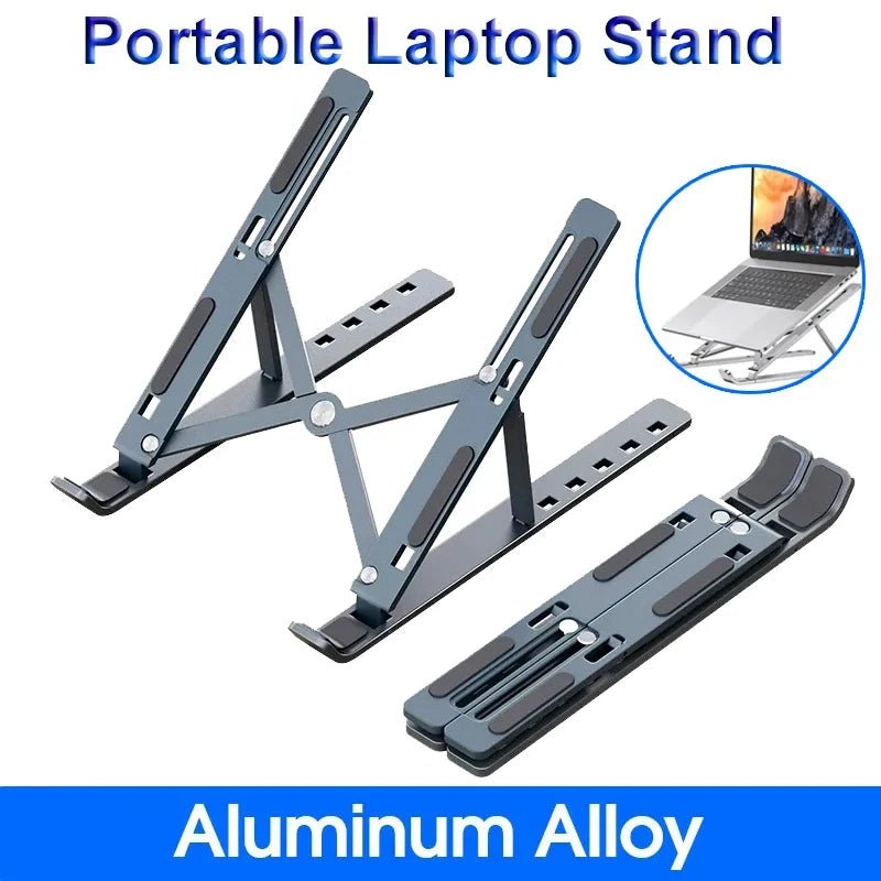 Adjustable Portable Laptop Stand - Ergonomic Support - InspiredGrabs.com