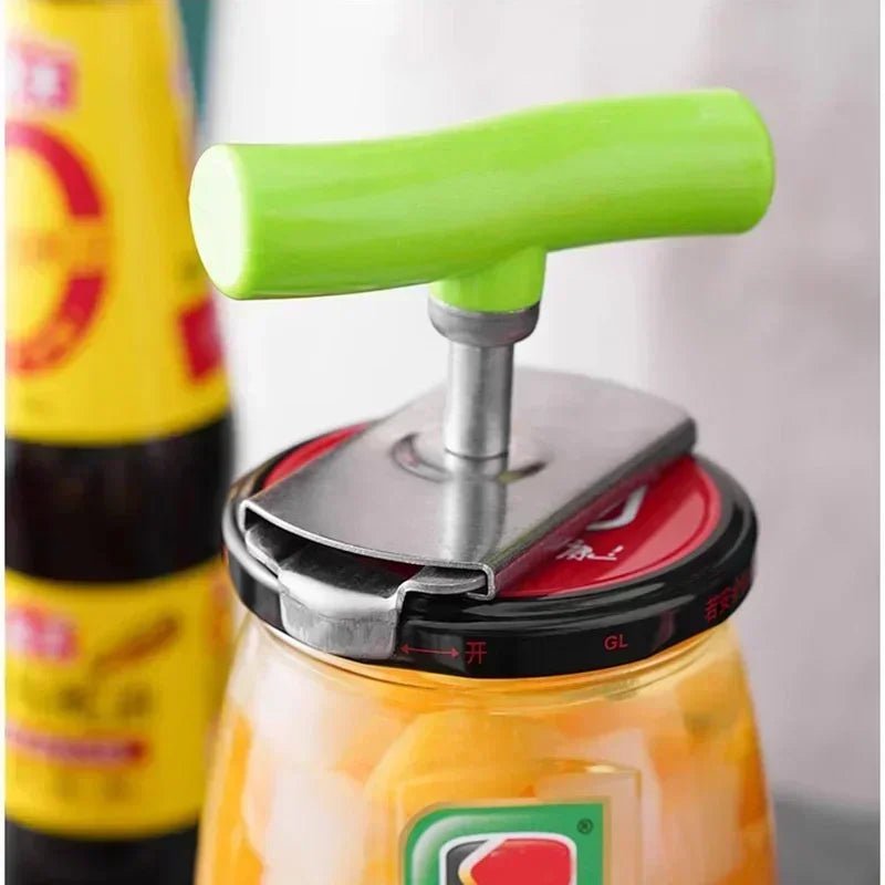 Adjustable Stainless Steel Jar & Bottle Cap Opener - InspiredGrabs.com
