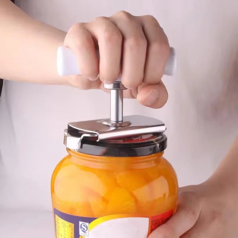 Adjustable Stainless Steel Jar & Bottle Cap Opener - InspiredGrabs.com