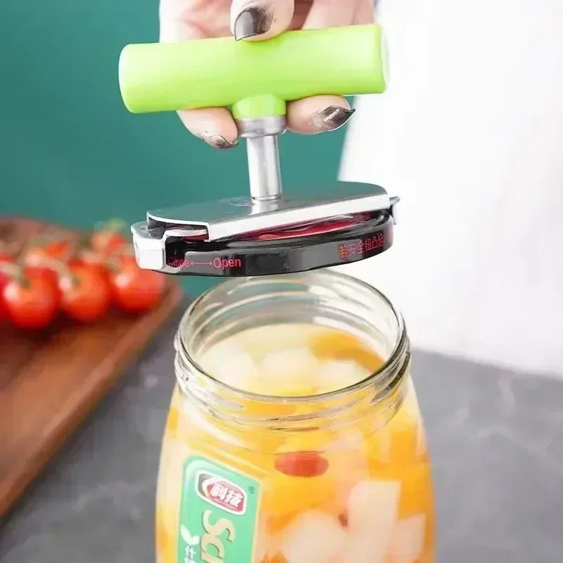Adjustable Stainless Steel Jar & Bottle Cap Opener - InspiredGrabs.com