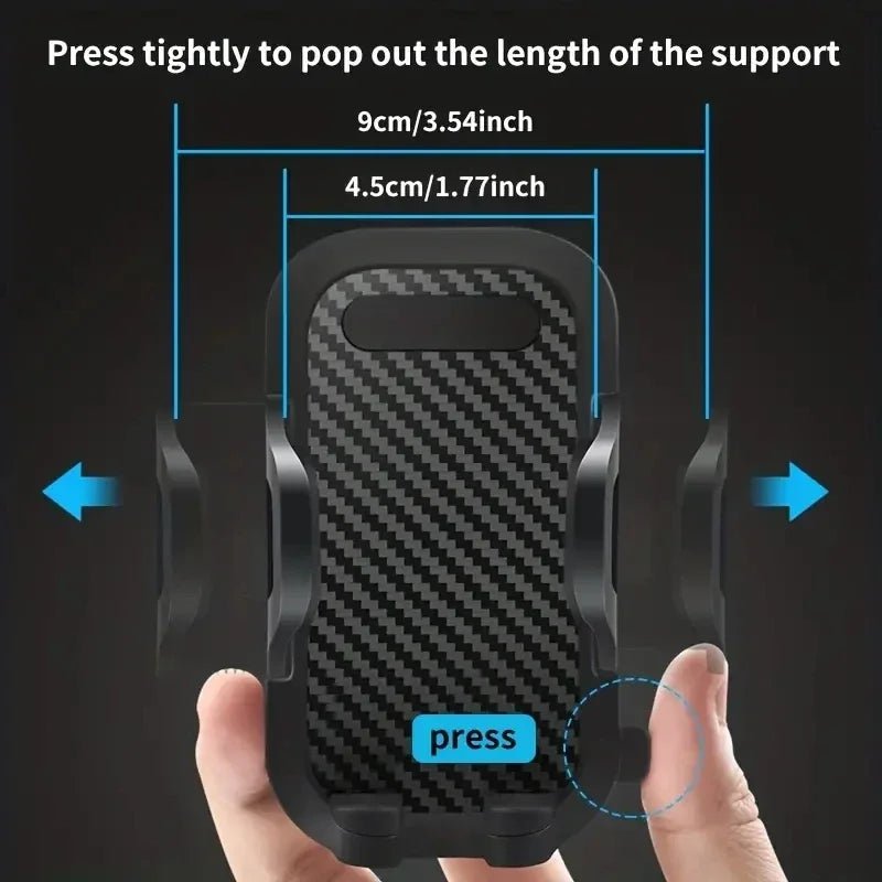Adjustable Suction-Cup Car Phone Holder – Black - InspiredGrabs.com