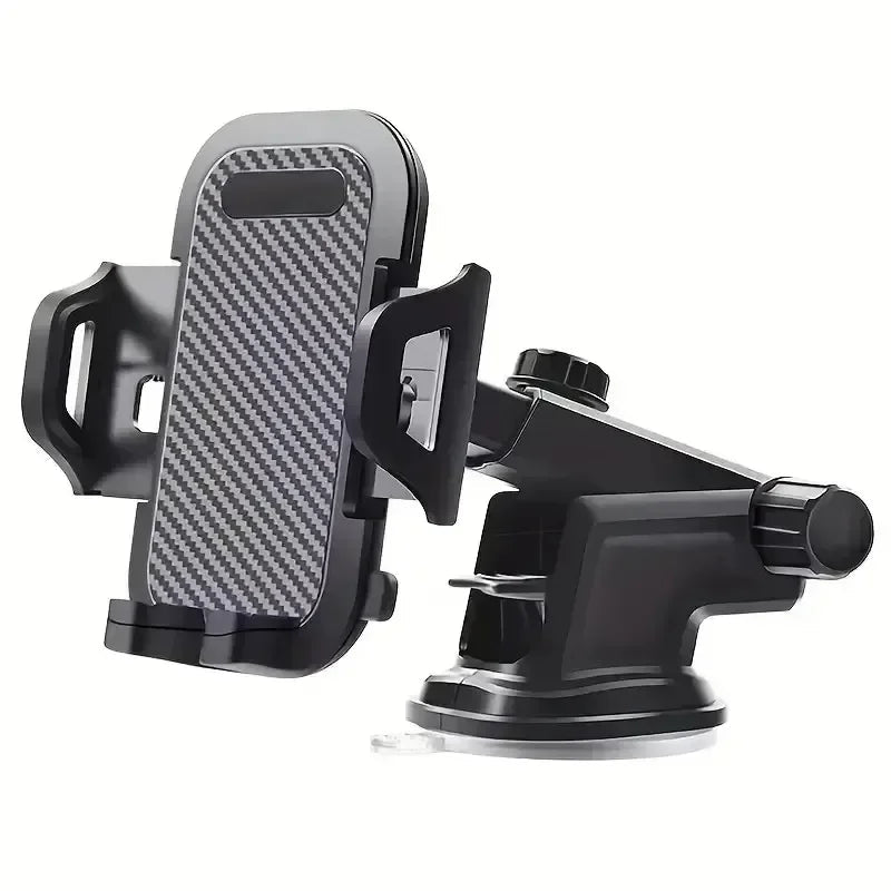 Adjustable Suction-Cup Car Phone Holder – Black - InspiredGrabs.com