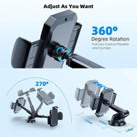 Thumbnail for Adjustable Suction-Cup Car Phone Holder – Black - InspiredGrabs.com