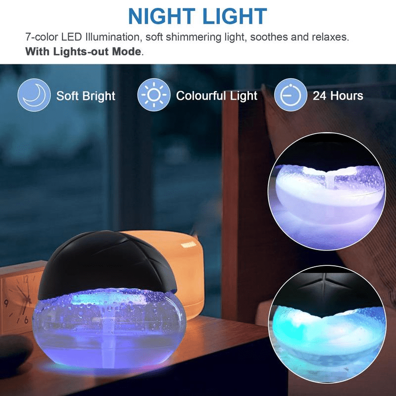 Air Purifier & Essential Oil Diffuser with LED Light - InspiredGrabs.com