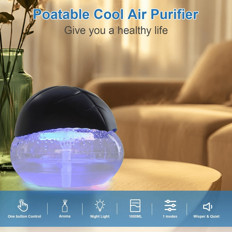 Air Purifier & Essential Oil Diffuser with LED Light - InspiredGrabs.com