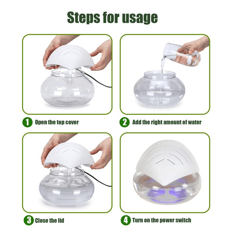 Air Purifier & Essential Oil Diffuser with LED Light - InspiredGrabs.com