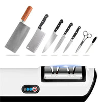 Thumbnail for Automatic Electric Knife Sharpener – 4-Gear Multifunction Kitchen Blade Sharpener - InspiredGrabs.com