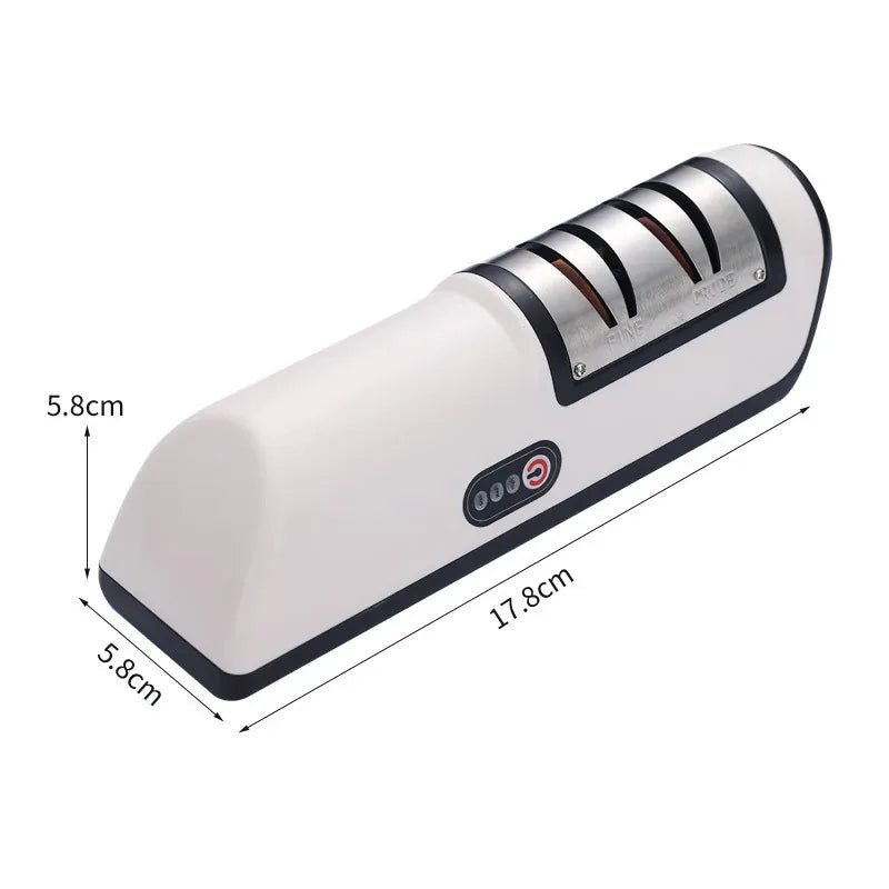Automatic Electric Knife Sharpener – 4-Gear Multifunction Kitchen Blade Sharpener - InspiredGrabs.com