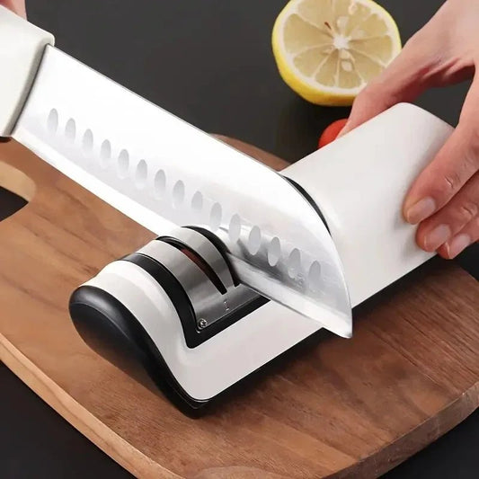 Automatic Electric Knife Sharpener – 4-Gear Multifunction Kitchen Blade Sharpener - InspiredGrabs.com