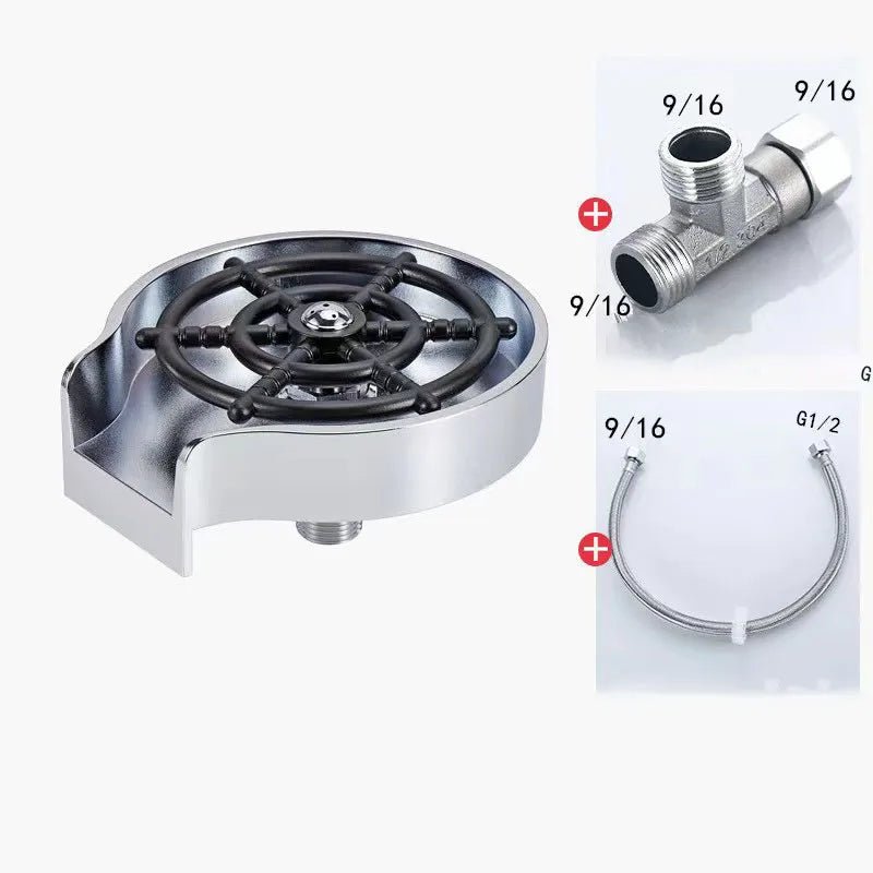Automatic Kitchen Sink Glass & Bottle Rinser - InspiredGrabs.com