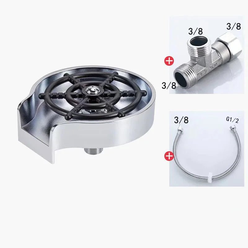 Automatic Kitchen Sink Glass & Bottle Rinser - InspiredGrabs.com