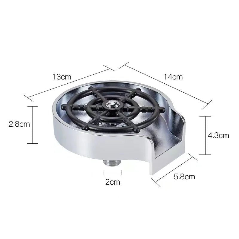 Automatic Kitchen Sink Glass & Bottle Rinser - InspiredGrabs.com