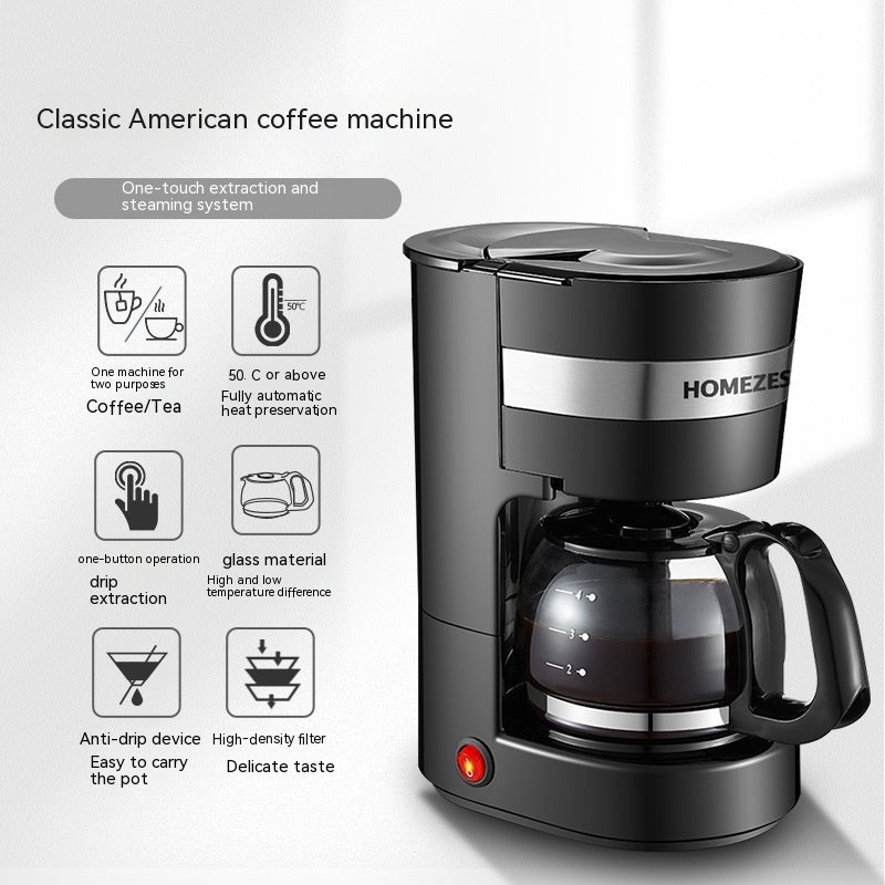 Automatic Tea Brewer and Small American Drip Coffee Maker for Household Use - InspiredGrabs.com