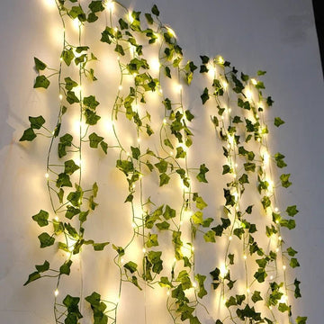 Battery-Powered Leaf Vine String Lights – 3 Lengths, 4 Styles - InspiredGrabs.com