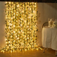 Thumbnail for Battery-Powered Leaf Vine String Lights – 3 Lengths, 4 Styles - InspiredGrabs.com