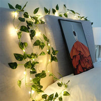 Thumbnail for Battery-Powered Leaf Vine String Lights – 3 Lengths, 4 Styles - InspiredGrabs.com