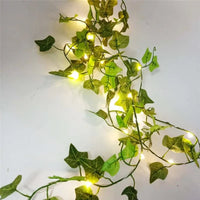 Thumbnail for Battery-Powered Leaf Vine String Lights – 3 Lengths, 4 Styles - InspiredGrabs.com