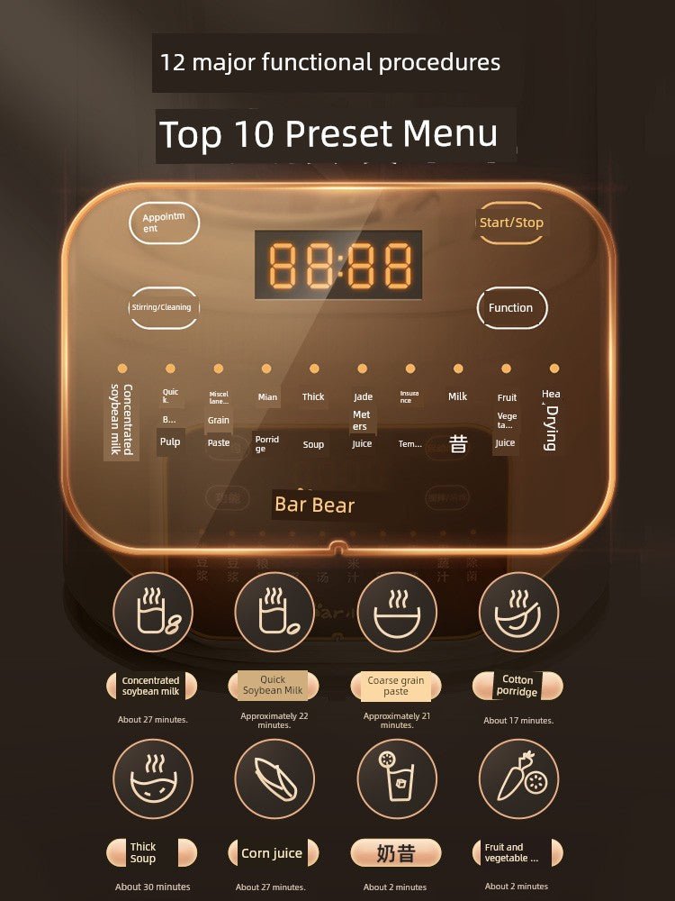 Bear Bass Auto Integrated Cooking Machine - InspiredGrabs.com