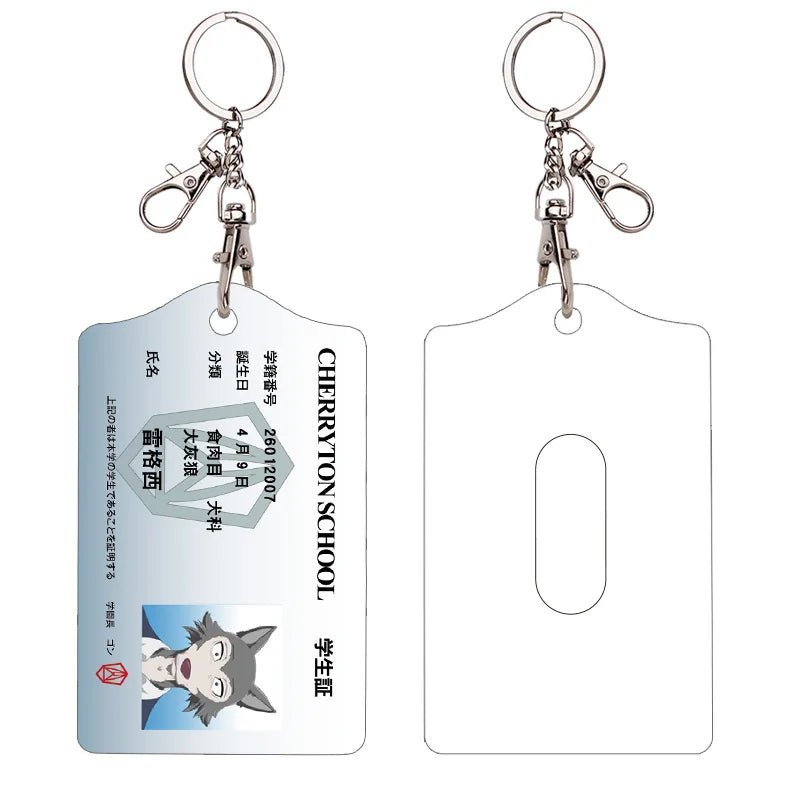 BEASTARS Legosi Cosplay Acrylic Student Card Holder Keychain Card Case Bag Bank Card Holder Props - InspiredGrabs.com