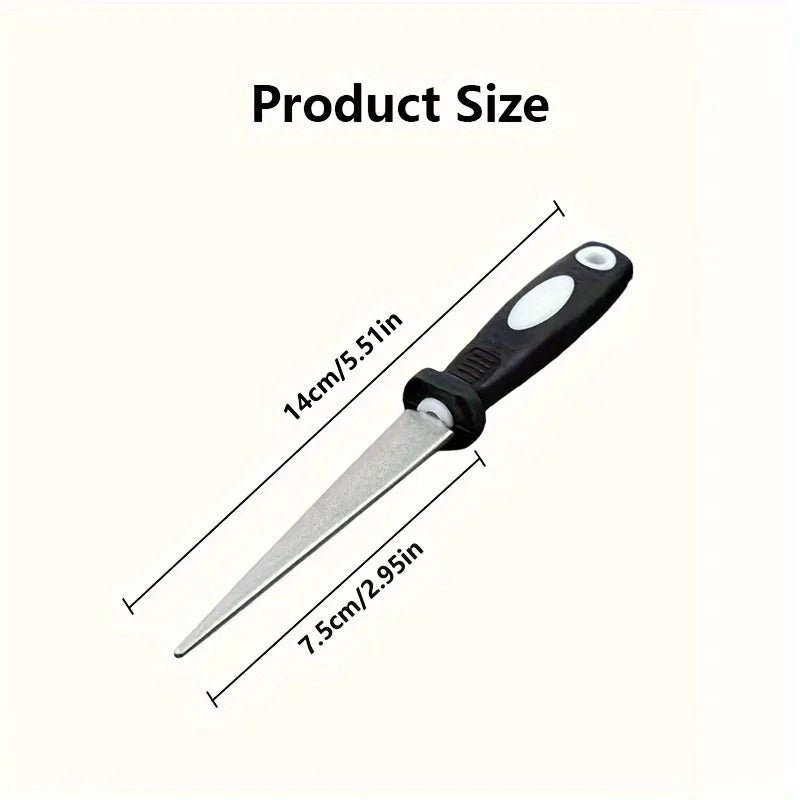 Black Double-Sided Garden Tool Sharpener - InspiredGrabs.com