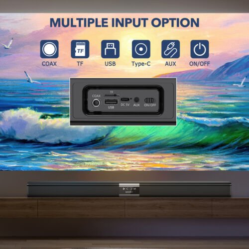 Bluetooth 32 - Inch Soundbar with Powerful Bass - InspiredGrabs.com