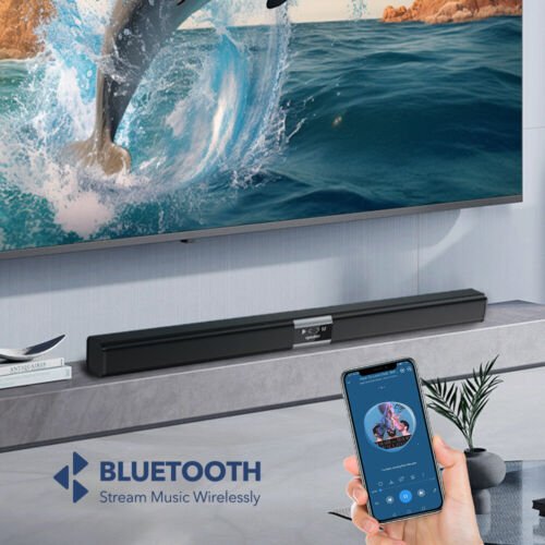Bluetooth 32 - Inch Soundbar with Powerful Bass - InspiredGrabs.com