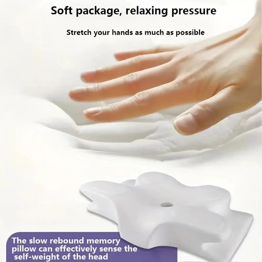 Butterfly Memory Foam Neck Support Pillow – Slow Rebound Ergonomic Sleeping Pillow - InspiredGrabs.com