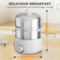 Thumbnail for CACHOO Electric Egg Cooker - 14 Egg Capacity - InspiredGrabs.com