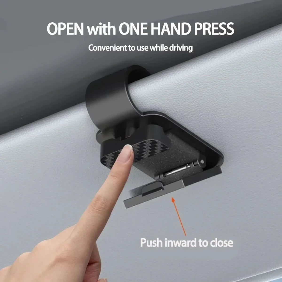 Car Sun Visor Sunglasses & Ticket Clip – Black - InspiredGrabs.com