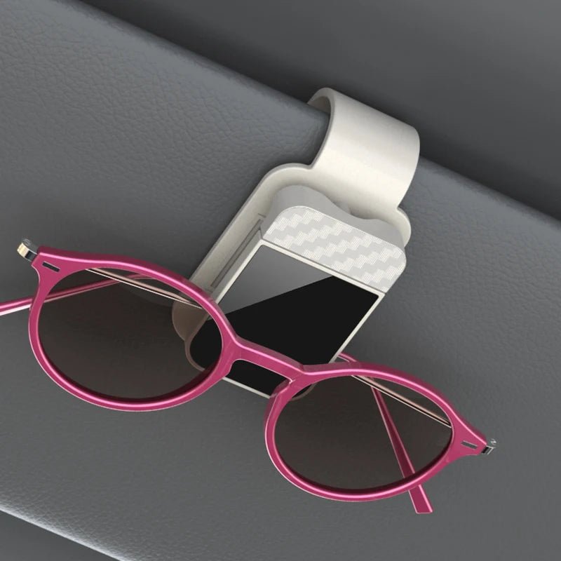 Car Sun Visor Sunglasses & Ticket Clip – Black - InspiredGrabs.com