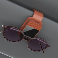 Thumbnail for Car Sun Visor Sunglasses & Ticket Clip – Black - InspiredGrabs.com