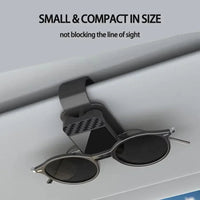 Thumbnail for Car Sun Visor Sunglasses & Ticket Clip – Black - InspiredGrabs.com