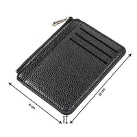 Thumbnail for Casual Classic Men'S Wallet Solid Color Textured Pu Zipper Card Holder Mini Slim Wallet For Boyfriend Husband Gift 2022 New - InspiredGrabs.com