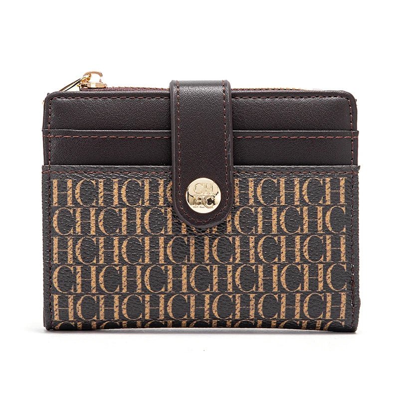 CHCH Fashion Classic Retro Men's and Women's Universal Wallet Letter Printed Portable Card Bag Zero Wallet Wallet - InspiredGrabs.com