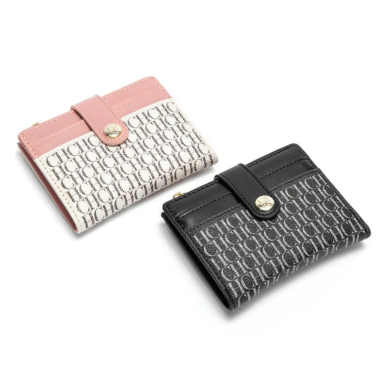 CHCH Fashion Classic Retro Men's and Women's Universal Wallet Letter Printed Portable Card Bag Zero Wallet Wallet - InspiredGrabs.com